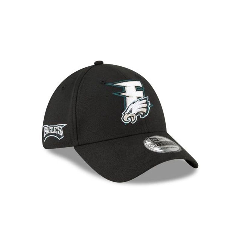 NFL Philadelphia Eagles Logo Mix 39Thirty Stretch Fit (UUX4307) - Green New Era Caps